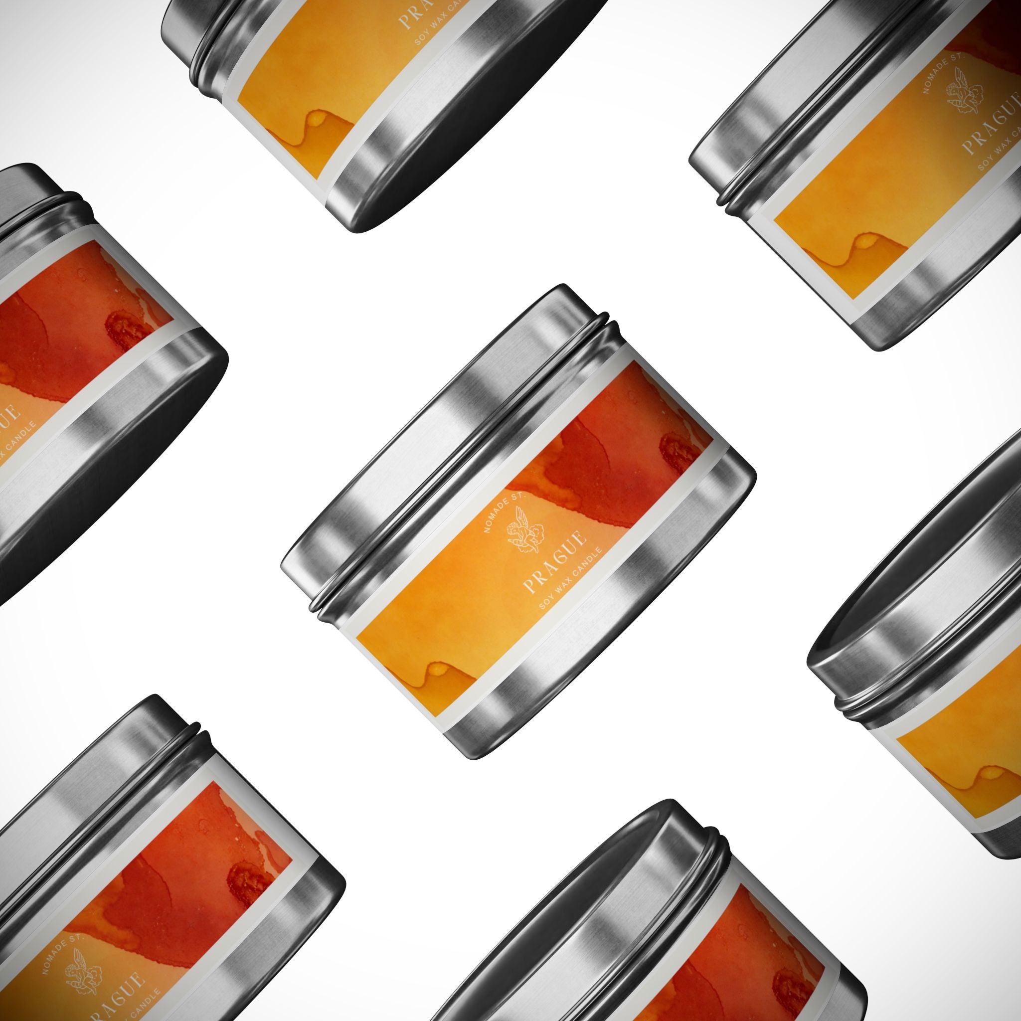 Prague Charles Bridge Autumn Tin Candle — Fall Afternoon Scent