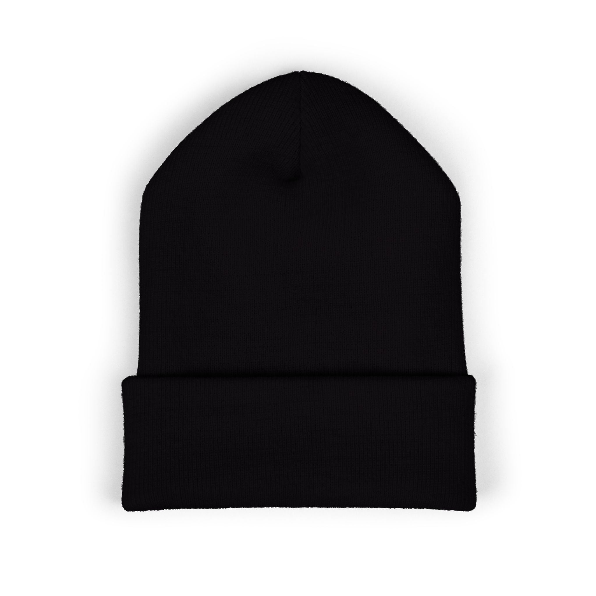Nomade Embroidered Cuffed Beanie — Cozy Travel-Inspired Knit Hat