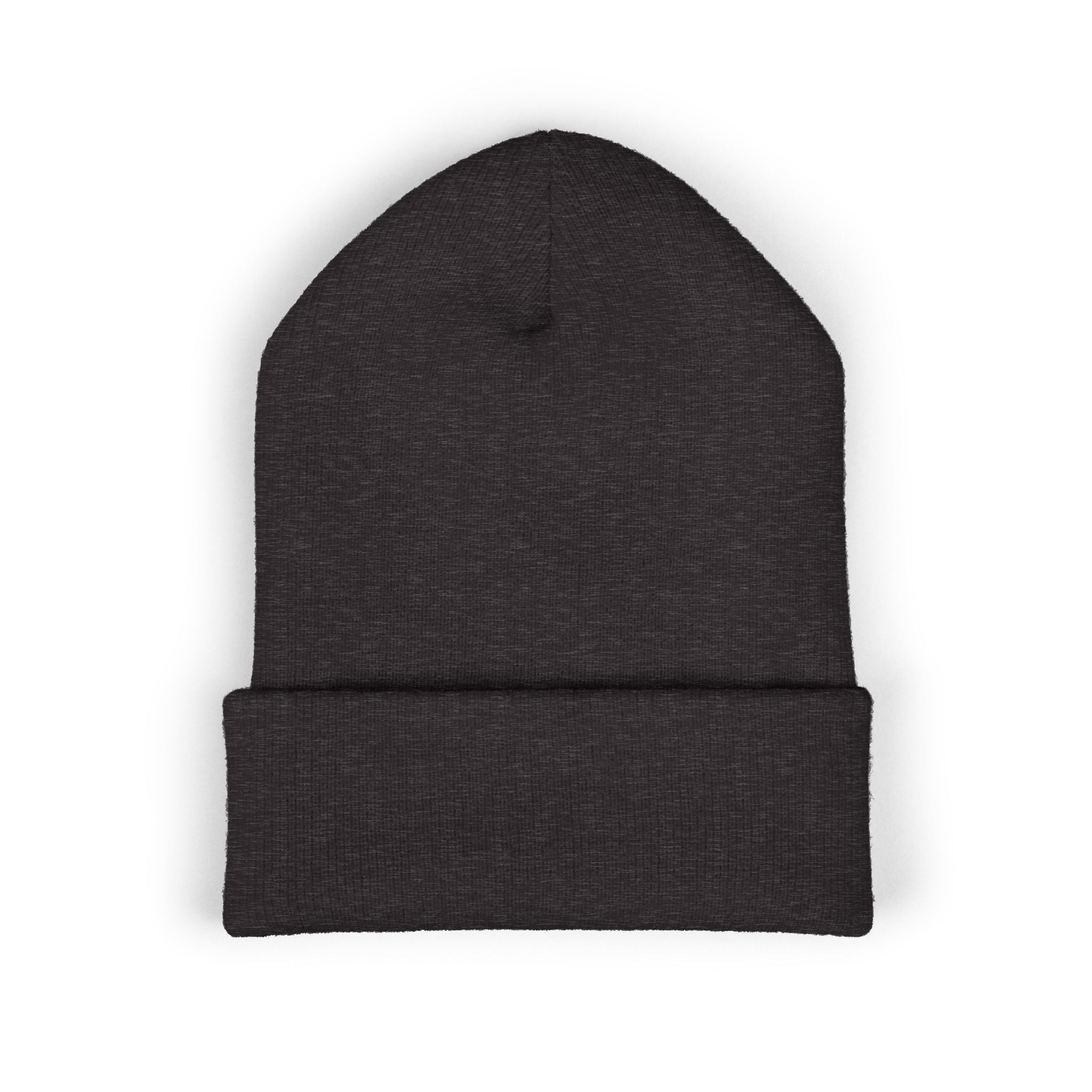 Nomade Embroidered Cuffed Beanie — Cozy Travel-Inspired Knit Hat