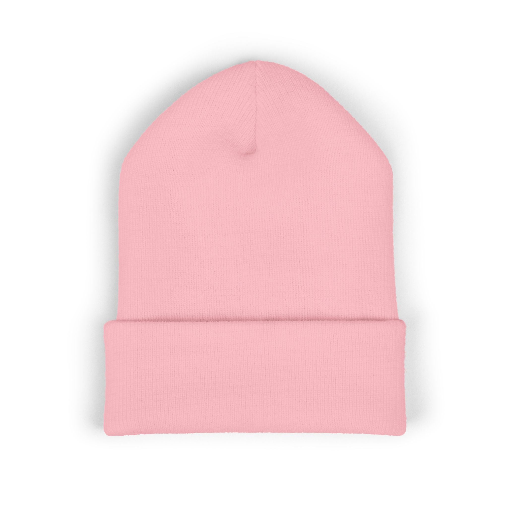 Nomade Embroidered Cuffed Beanie — Cozy Travel-Inspired Knit Hat