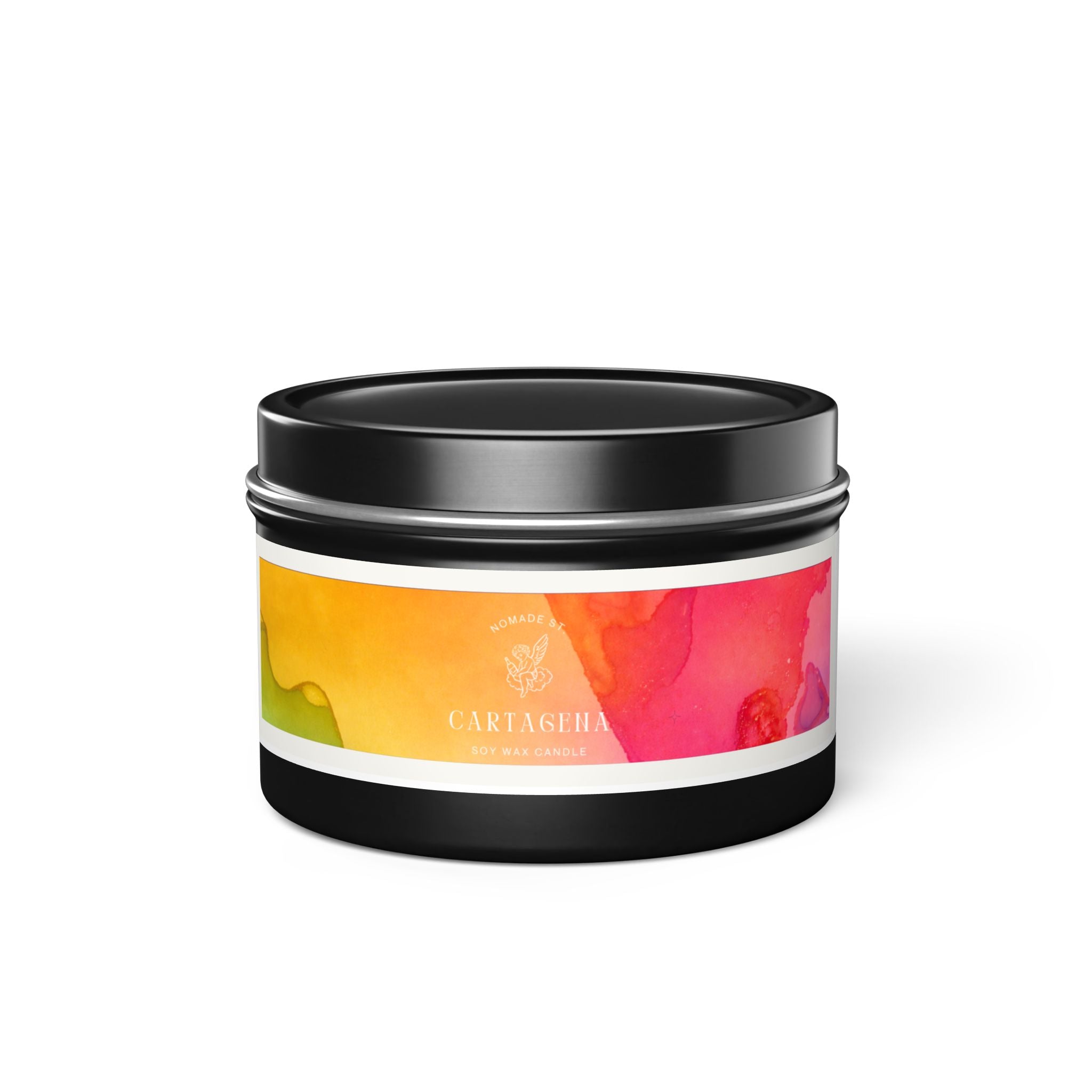 Cartagena Fruit Market Scented Candle - Rainbow Watercolor / Coordinates